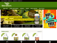 Tablet Screenshot of naturaljuices.co.uk